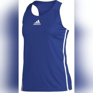NWT Adidas Racerback Tank Top Athletic Training Workout Activewear Blue Size S